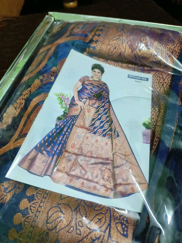 Beautiful Banarasi Work Purple Saree 💜