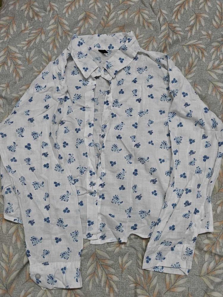 Floral Print Cotton Shirt