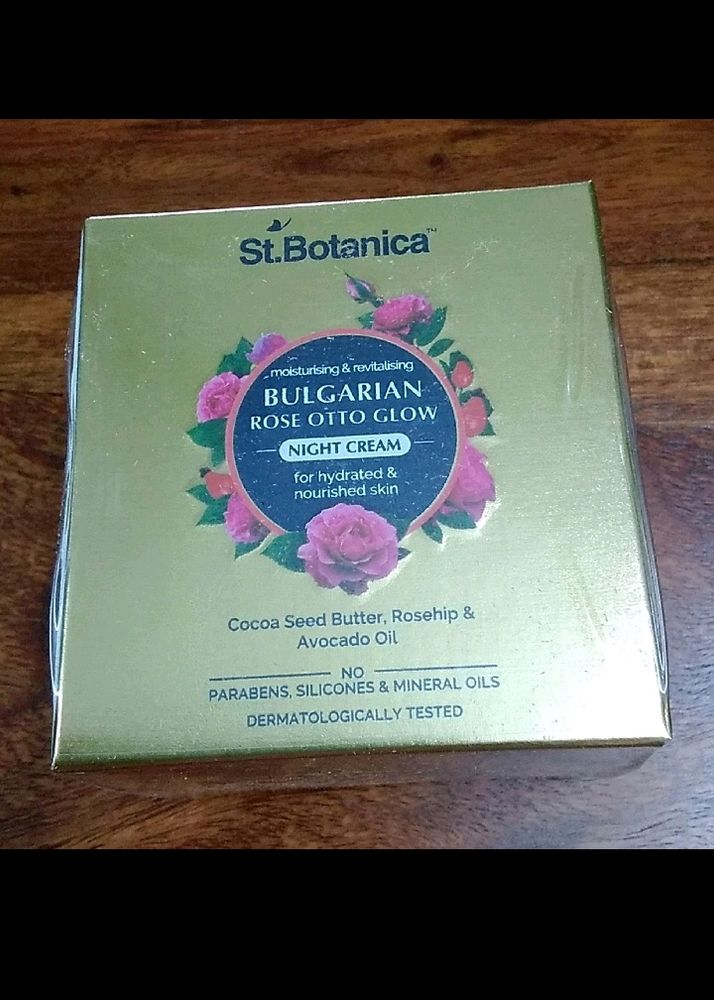 Bulgarian Rose Otto Glow Night Cream- St.Botanica