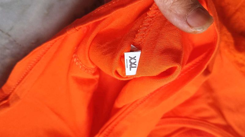 An Orange Colour Stretchable Blouse