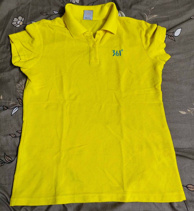 Bright Yellow Polo T-shirt 360 Degree brand