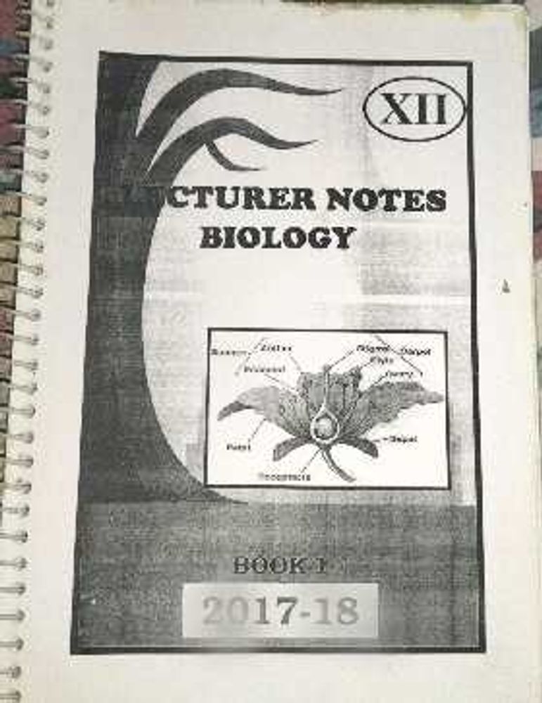 lecture notebook of biology class 12th