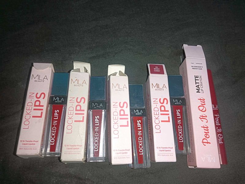 Mila Beaute Locked-In Lips Liquid Lipstick Set