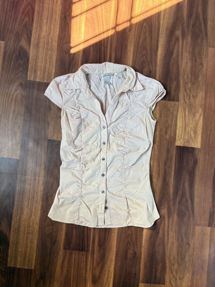H&amp;M soft pink top