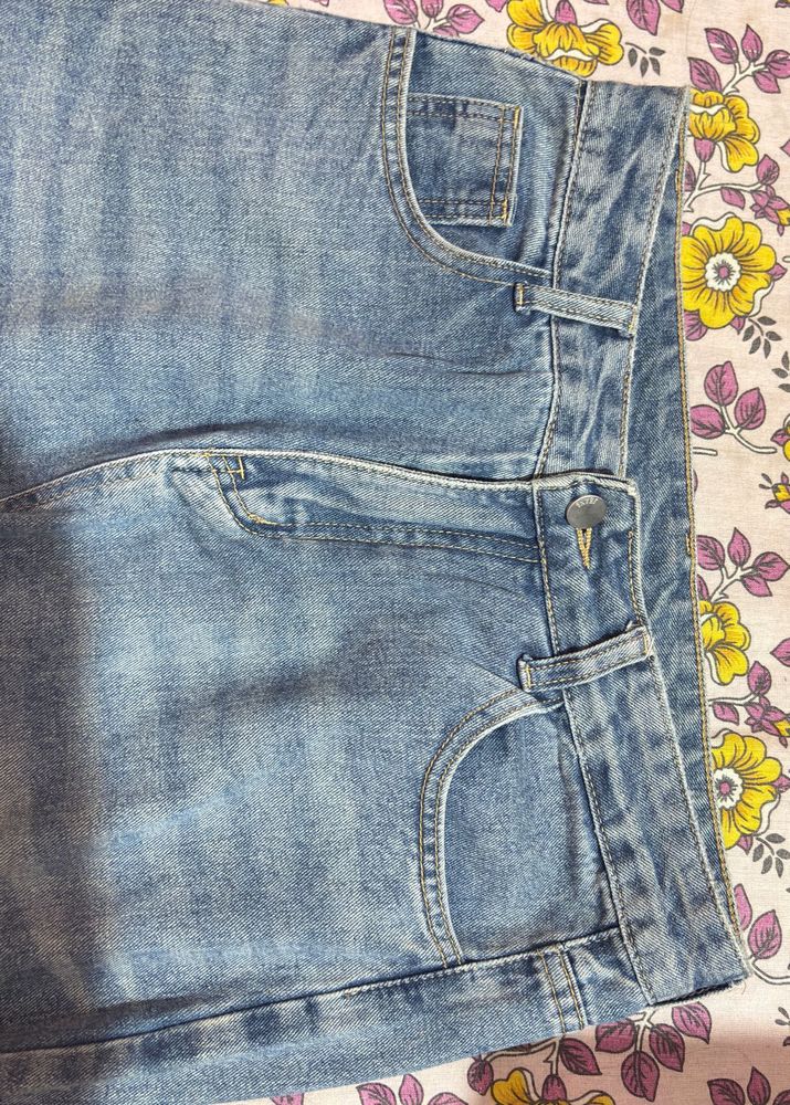 blue denim jeans