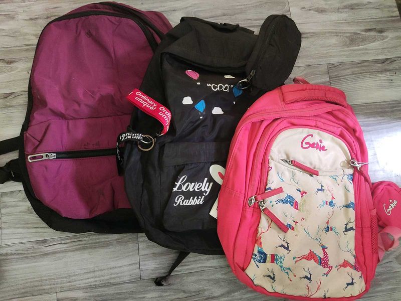 Bundle of cute backpacks.