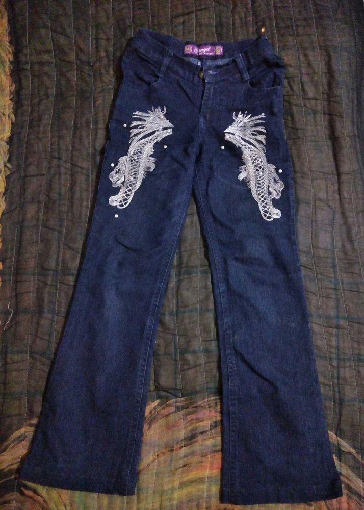 ✨Embellished  vintage Denim Jeans✨
