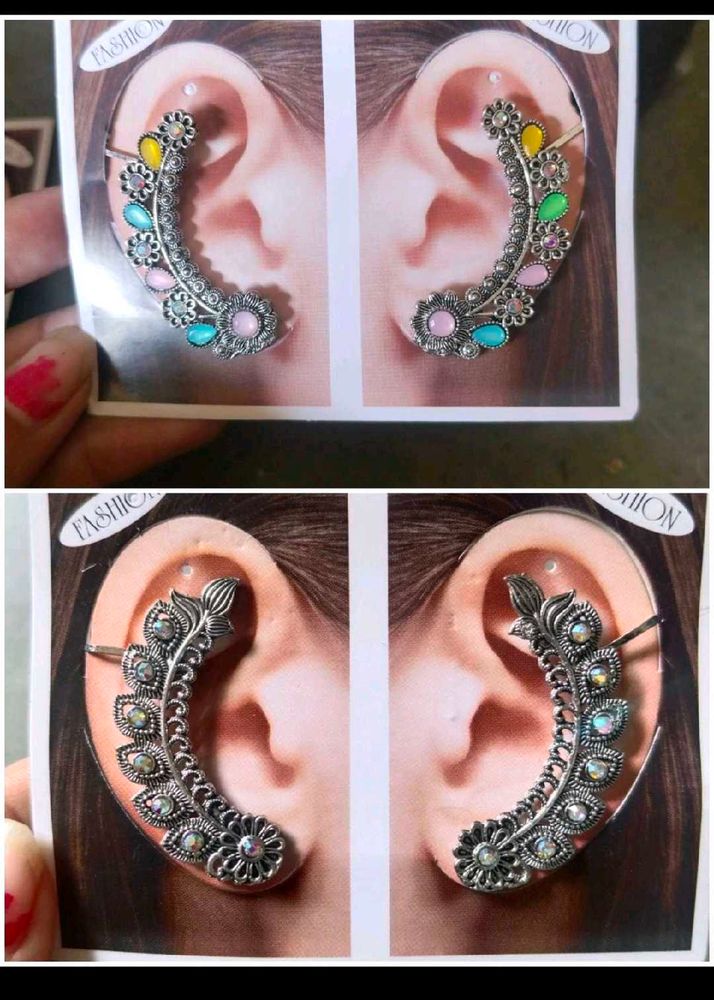 oxidised earcuffs