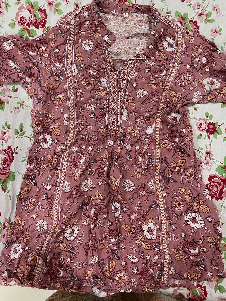 Floral Printed cotton tunic