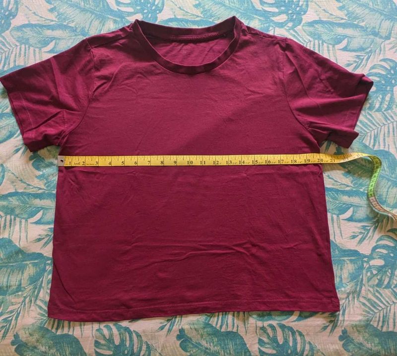 Zudio Burgundy T-Shirt