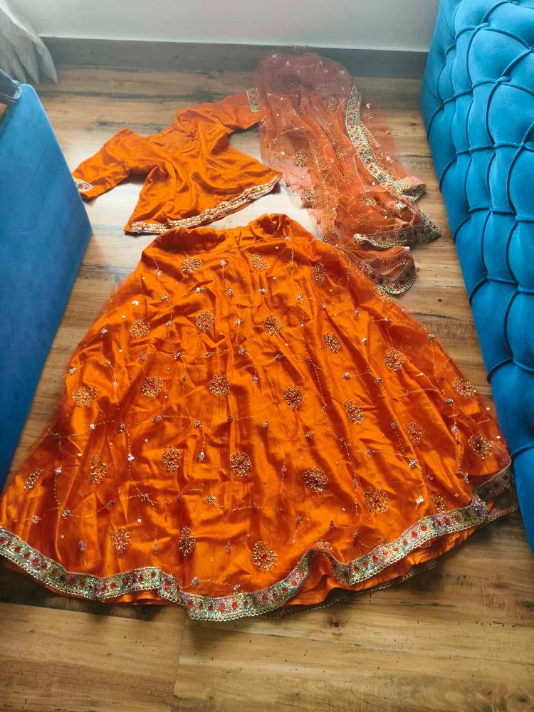 y2k Lehenga Choli Dupatta Set