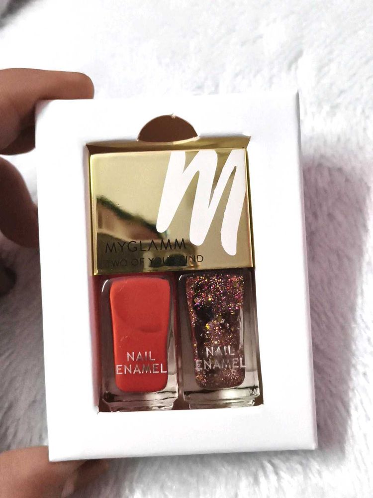 MyGlamm Nail Polish Duo Set steel the show