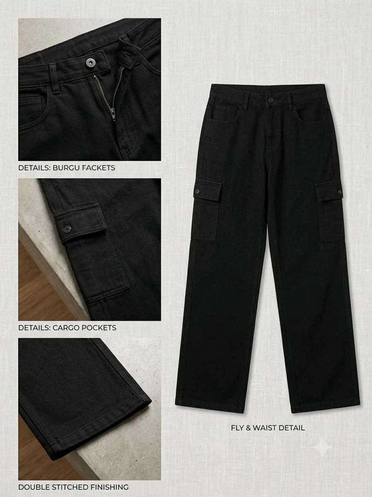 Chic Black Cargo Pants