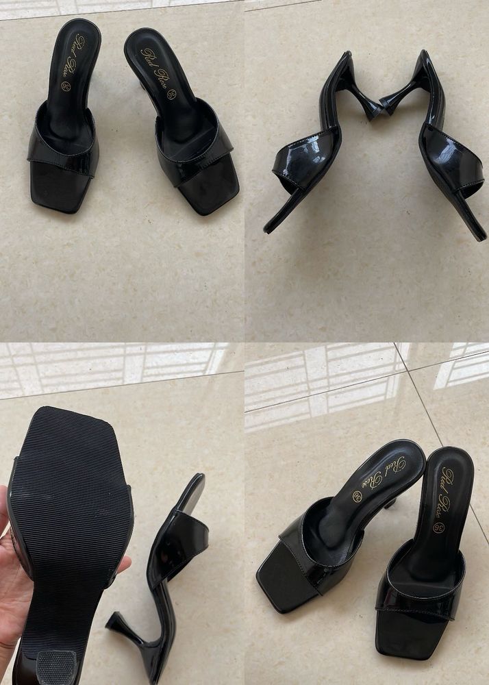 Black pencil heels
