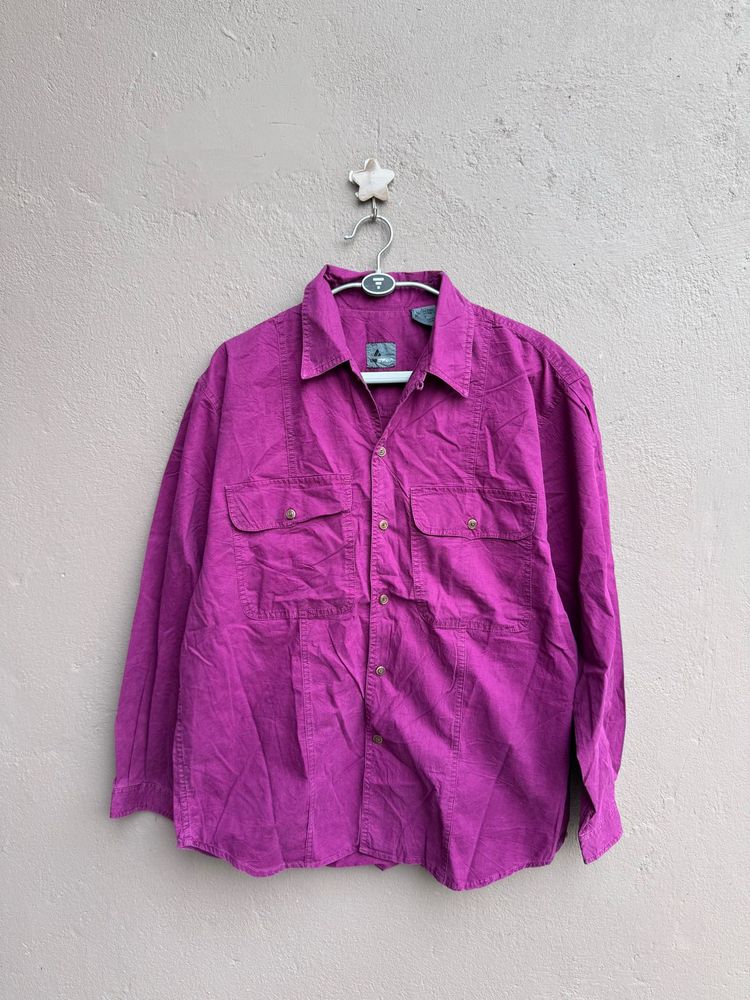Men's Purple Long Sleeve Shirt