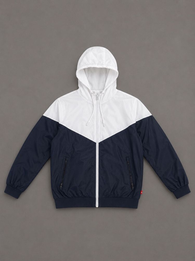Classic Colorblock Windbreaker Jacket