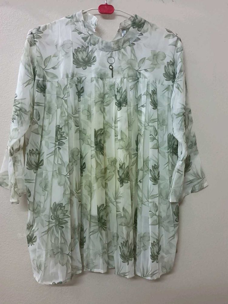 Elegant Floral Print Kurta