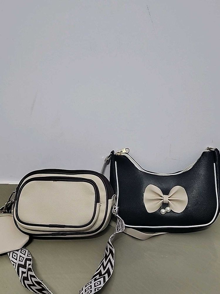 Chic Bow Detail Shoulder Bag Set