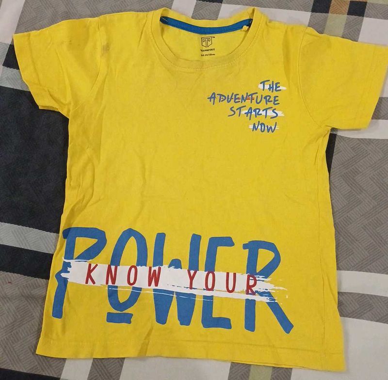 Boys' Yellow Tee