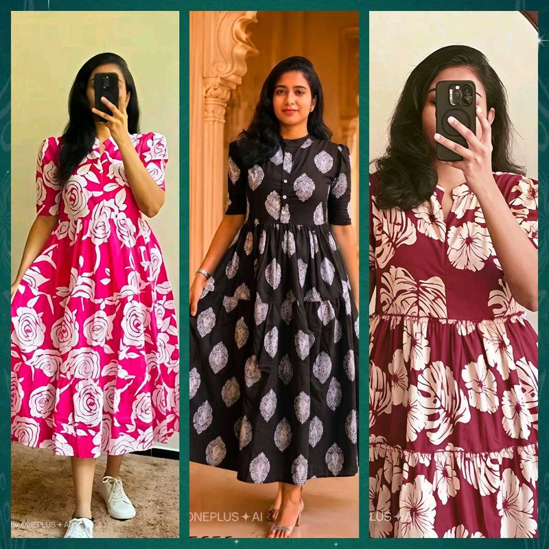 ❤️🖤🩷3 Dresses Combo