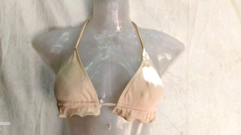 beige bralette