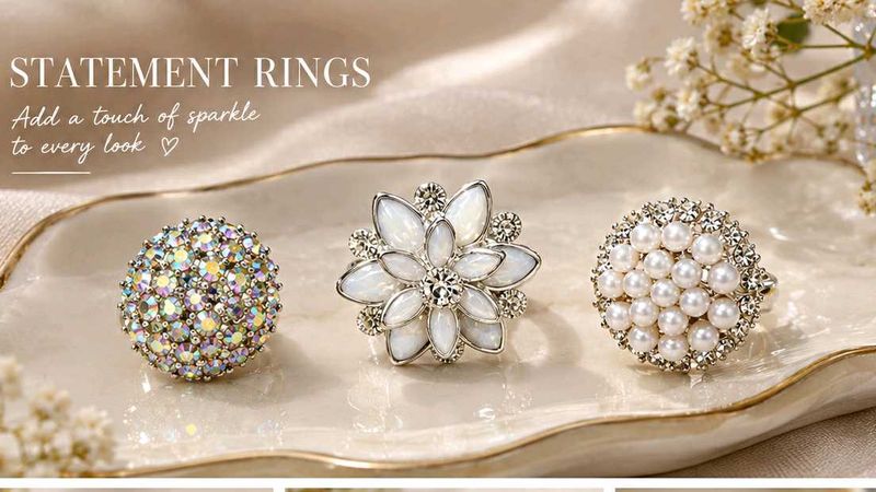 Set of 3 Statement Rings