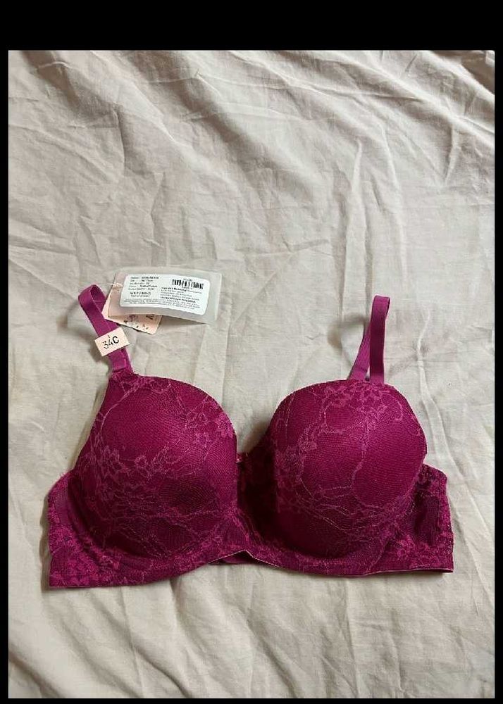 Elegant Lace Padded Bra for Everyday Comfort