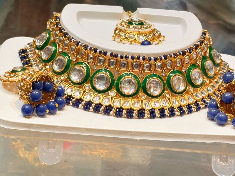 Elegant Kundan Jewelry Set