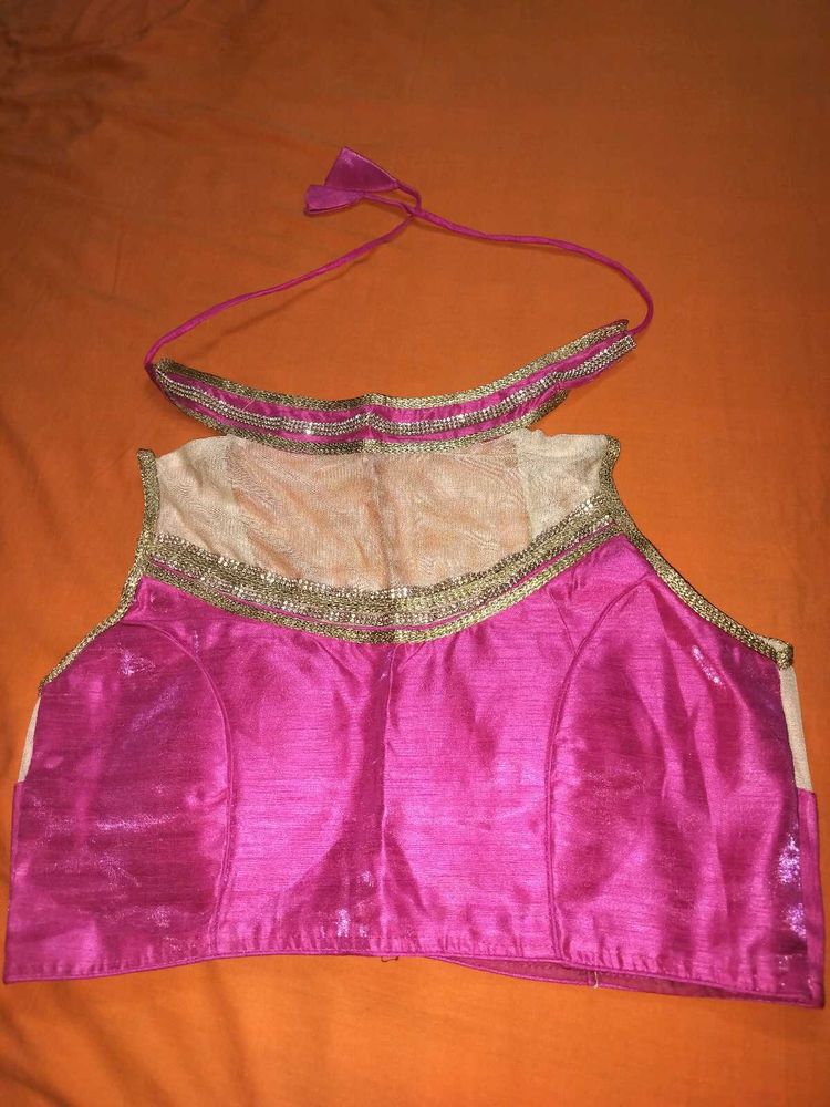 Stylish Pink Ethnic Blouse