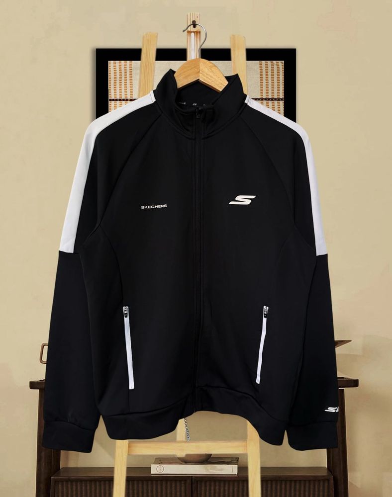 Skechers Black &amp; White Track Jacket
