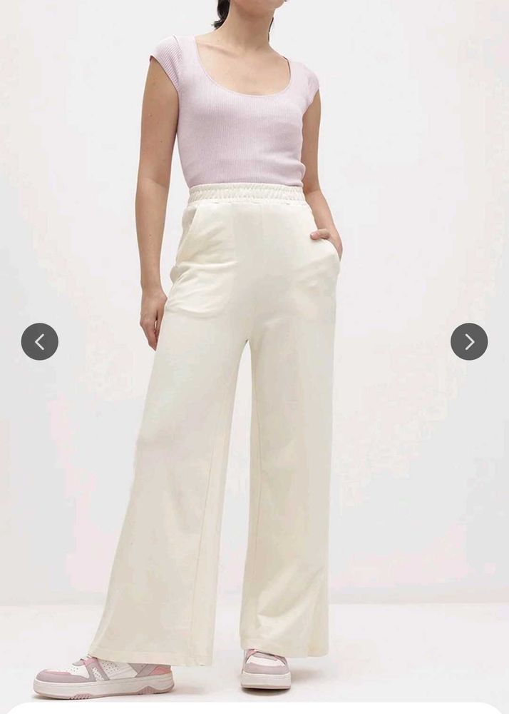 H&amp;M Comfortable Cream Sweatpants