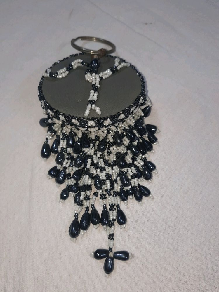 Beaded Bag Charm/Key Chain