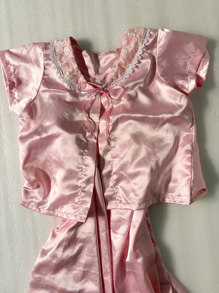 Pink Satin Nightdress