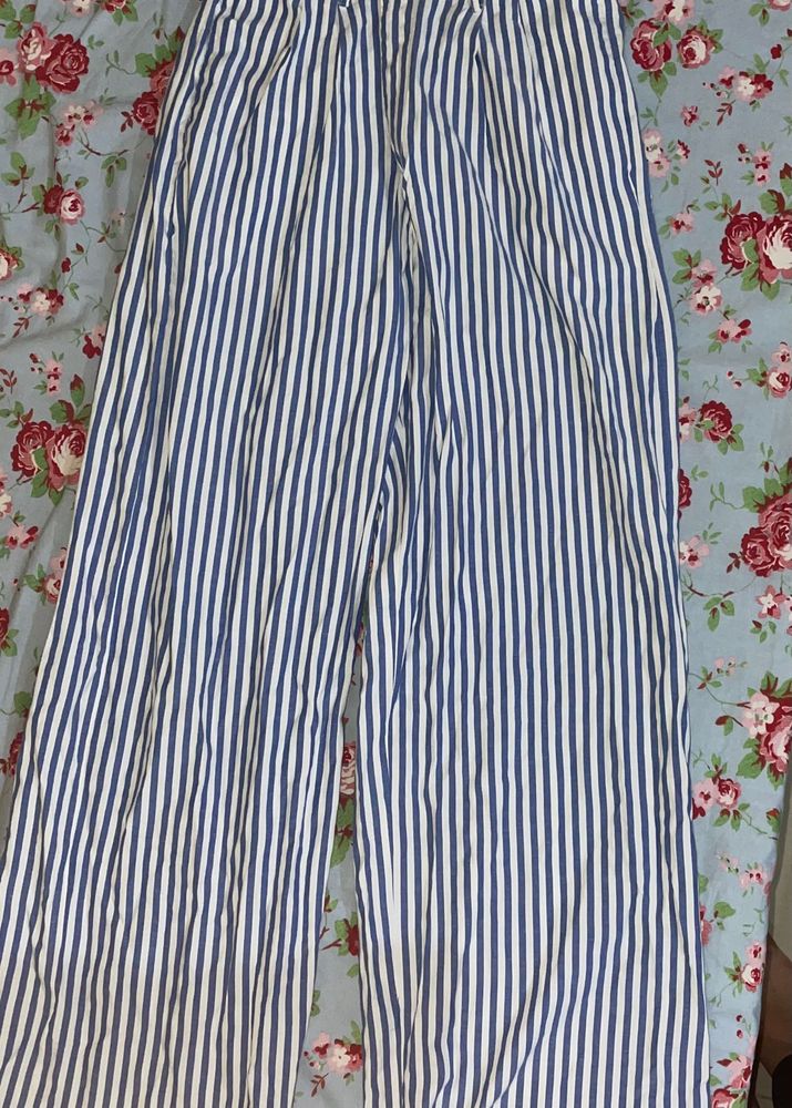 Nefs Finds Summer Striped Linen Blend Trousers