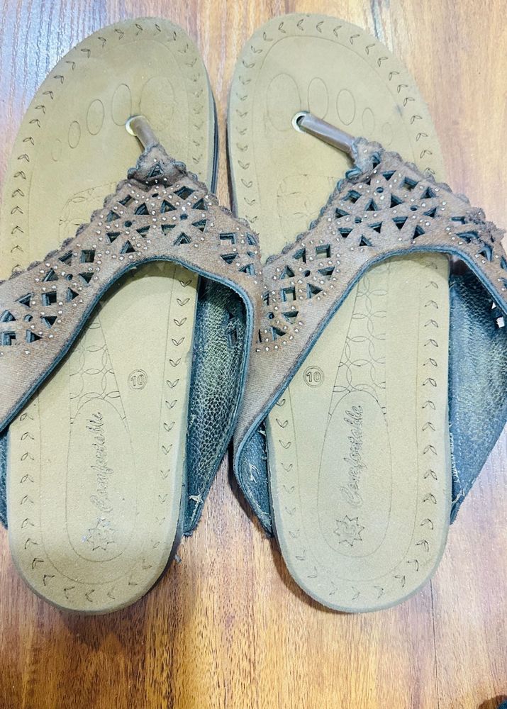 jaipur handmade -Stylish Embellished Flip-Flops