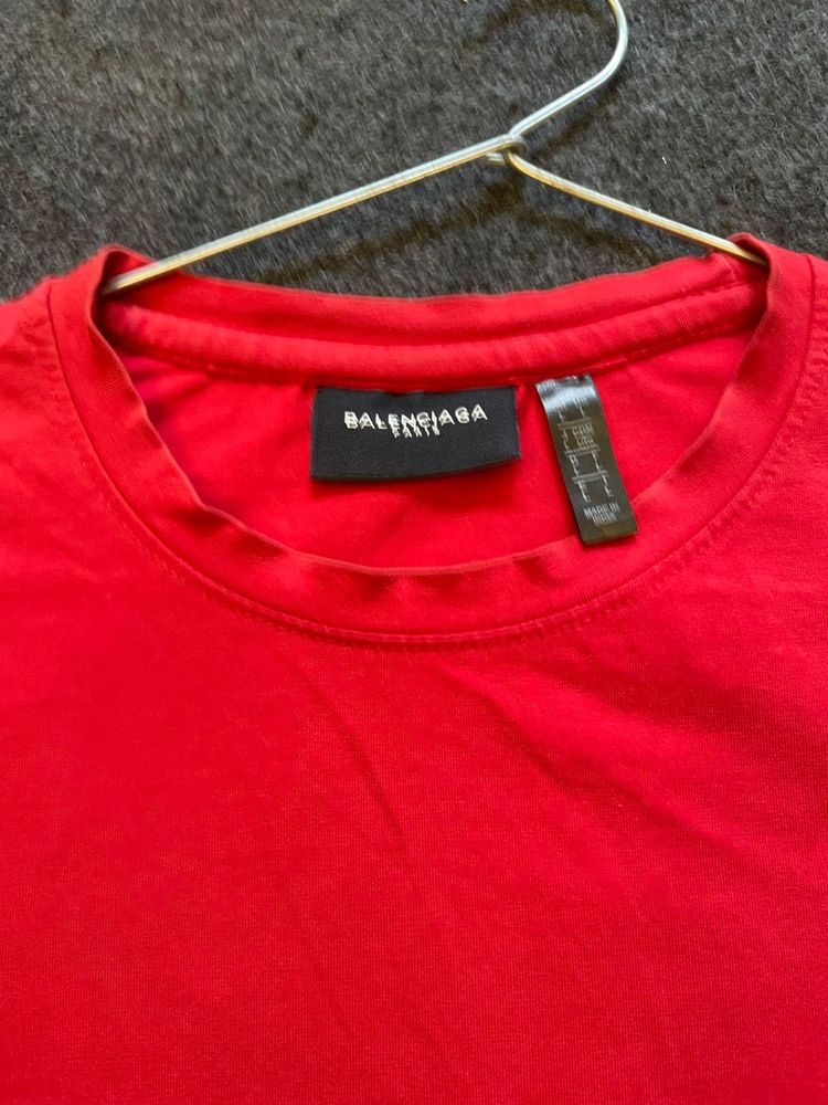 Balenciaga Red T-Shirt