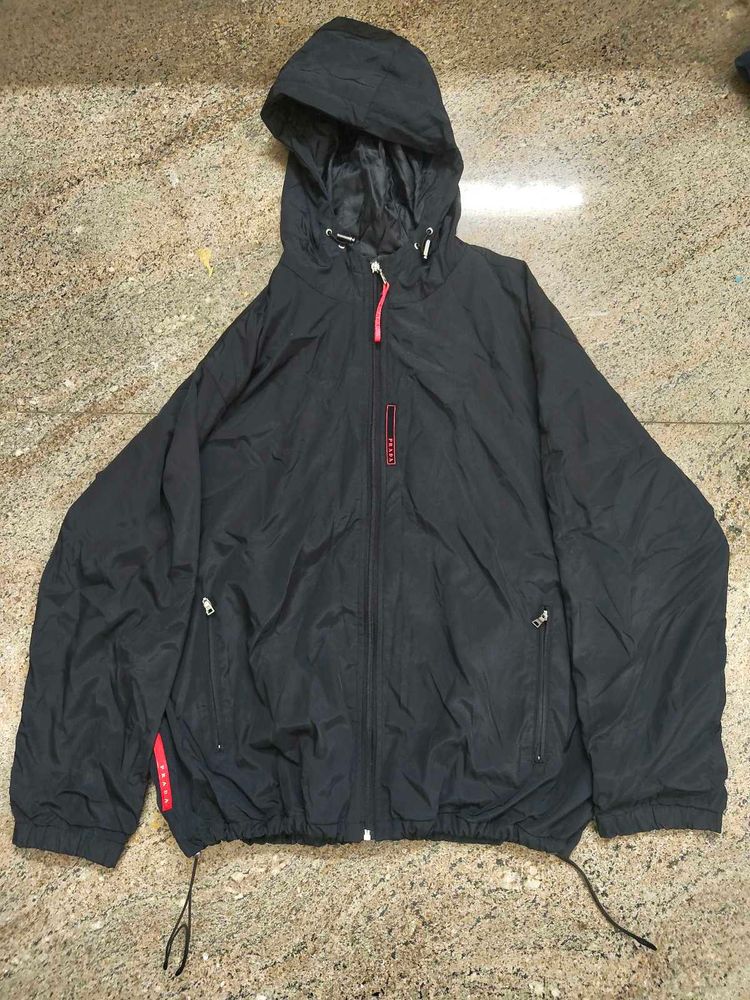 Prada Black Hooded Jacket