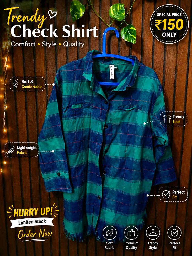 Trendy Checked Shirt