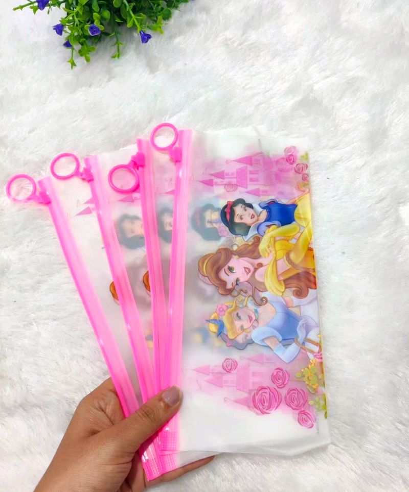 Set Of 4 Disney Princess Pouches