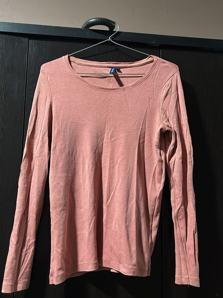 Salmon Long Sleeve Top