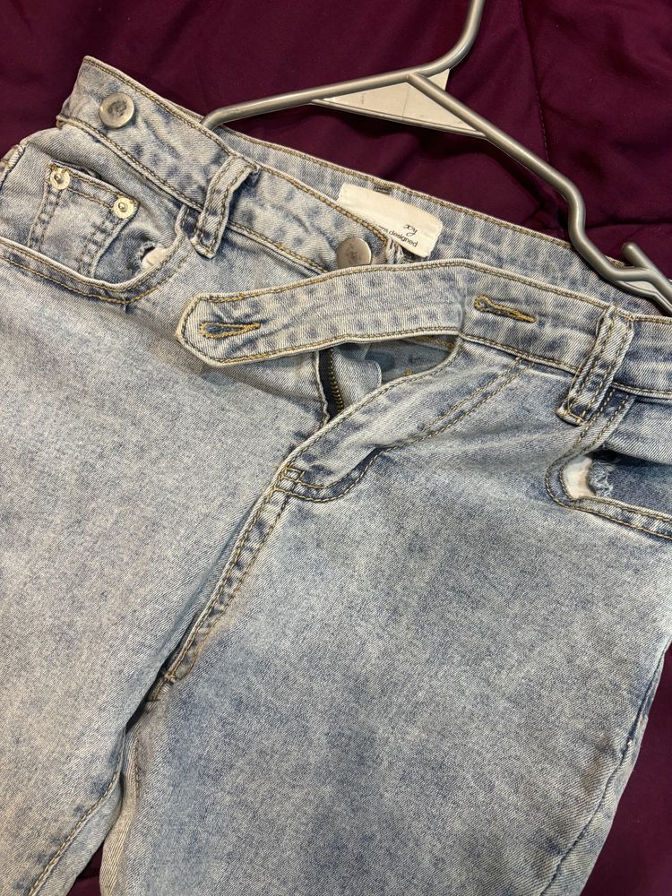 Blue Denim Bootcut Jeans