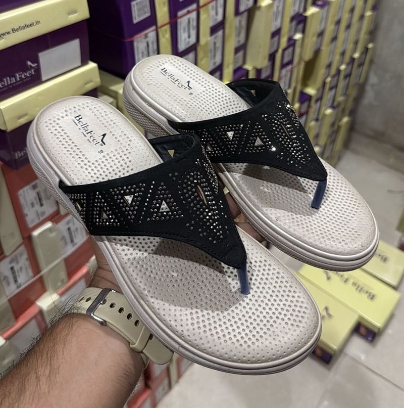 Stylish Embellished Flip-Flops