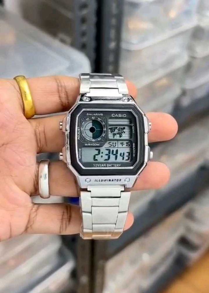 Casio Digital Watch - Silver Band