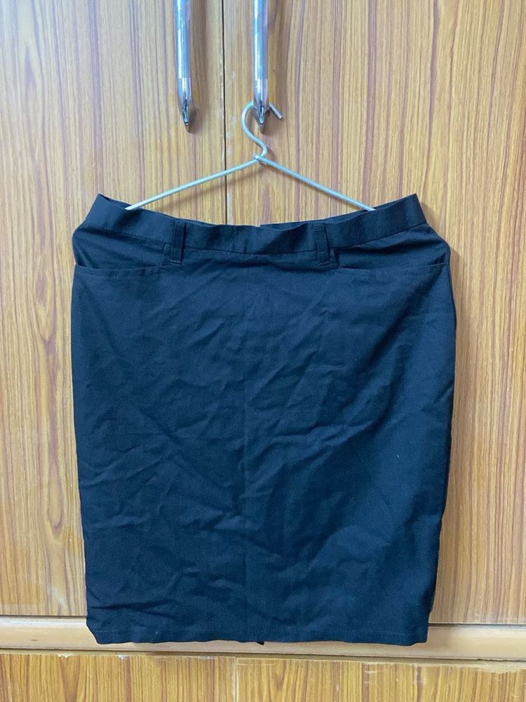 Classic Black Pencil Skirt