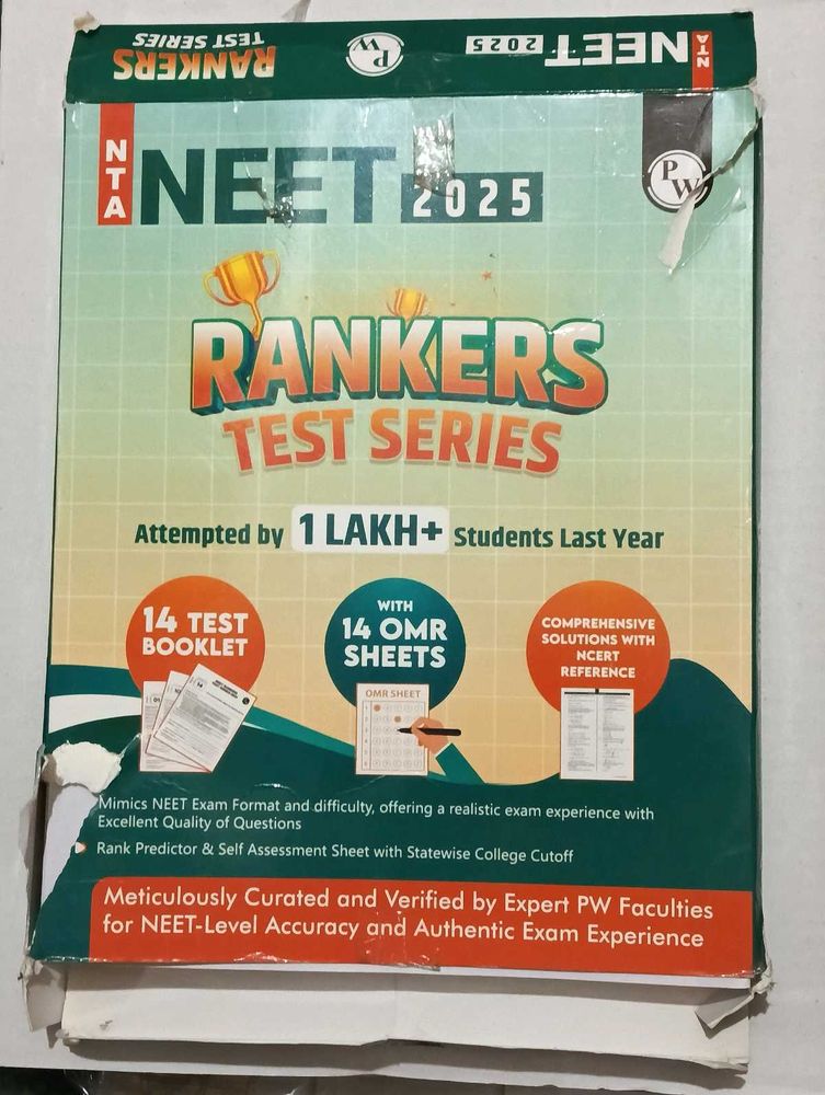 NEET 2025 Rankers Test Series Book