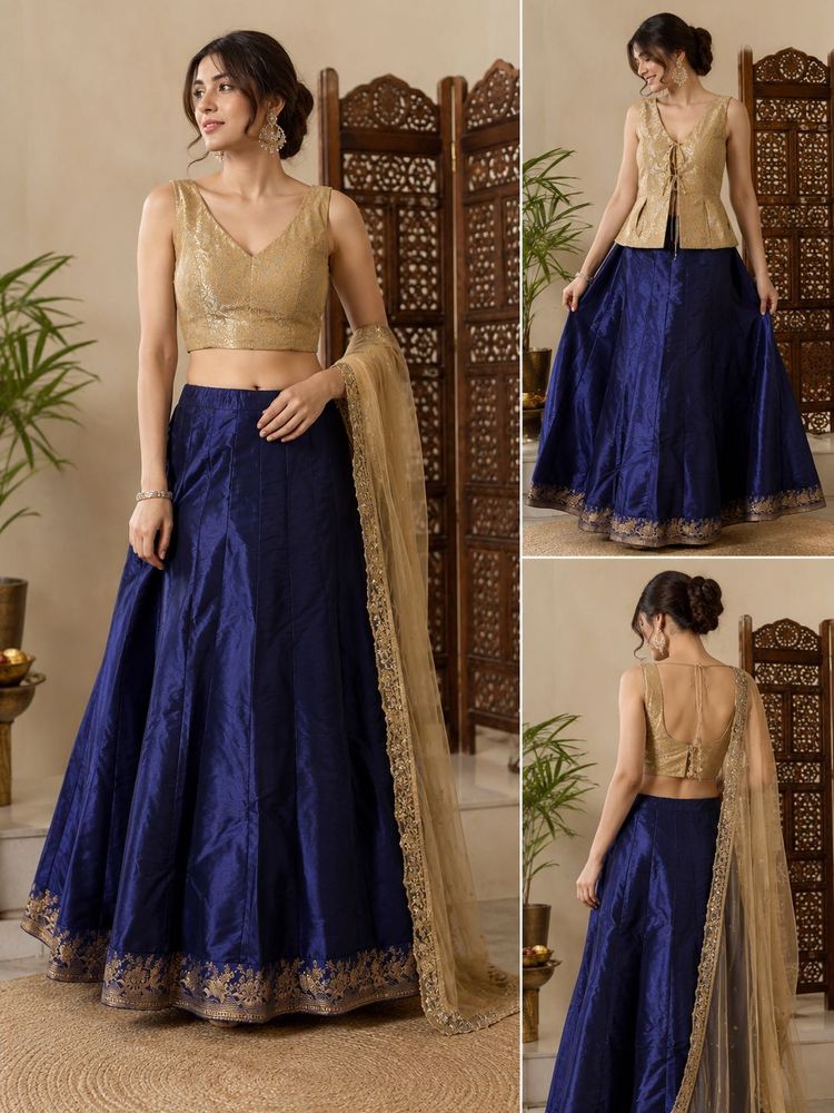 Stunning Blue Ethnic Skirt