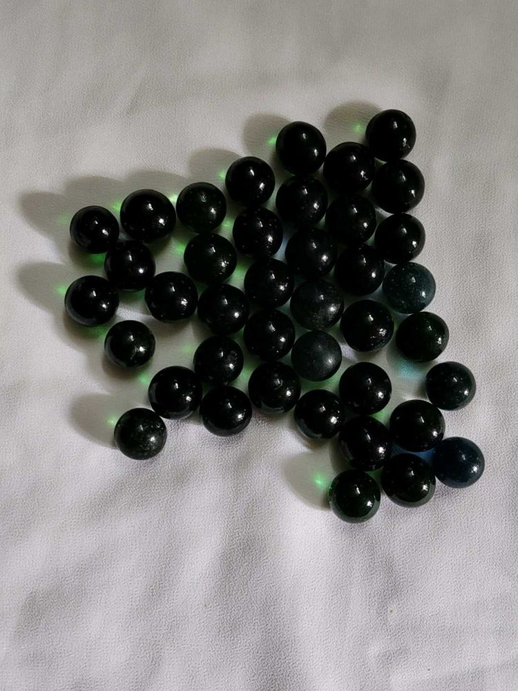 Black Glass Marbles Craft Supply ( 40 marble