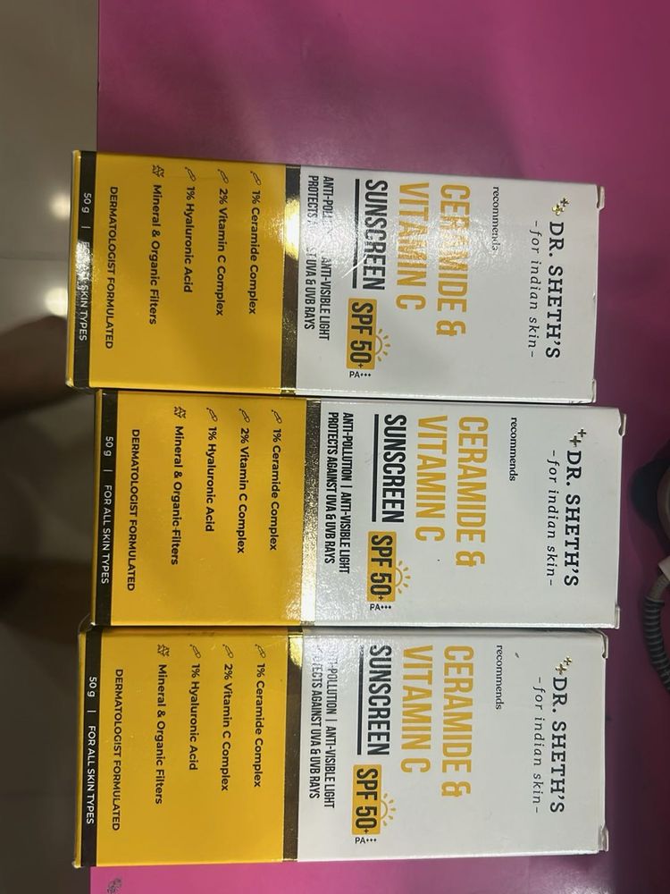 buy 1 get 2 free Dr. Sheth's Sunscreen SPF 50