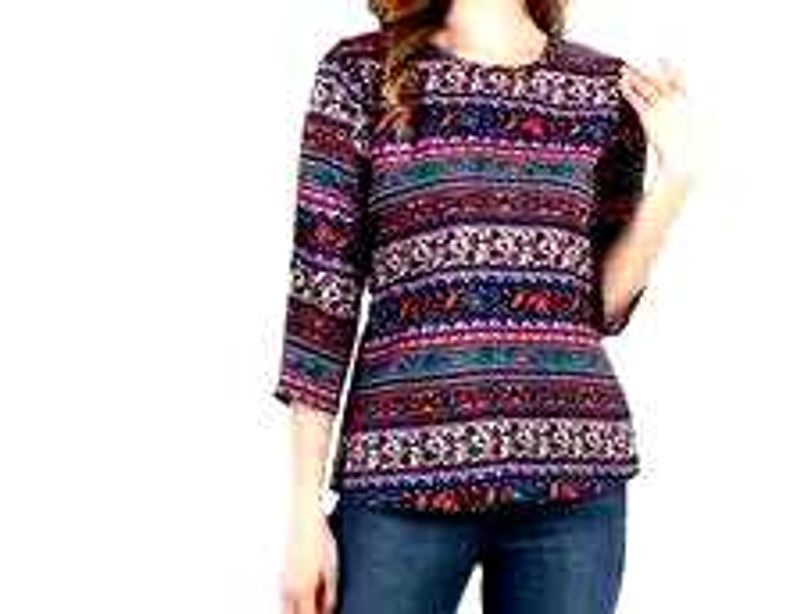 Boho Paisley Jaipuri Print Top💜