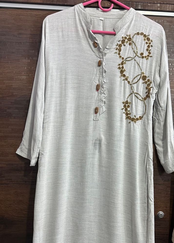 Elegant Embroidered Kurta